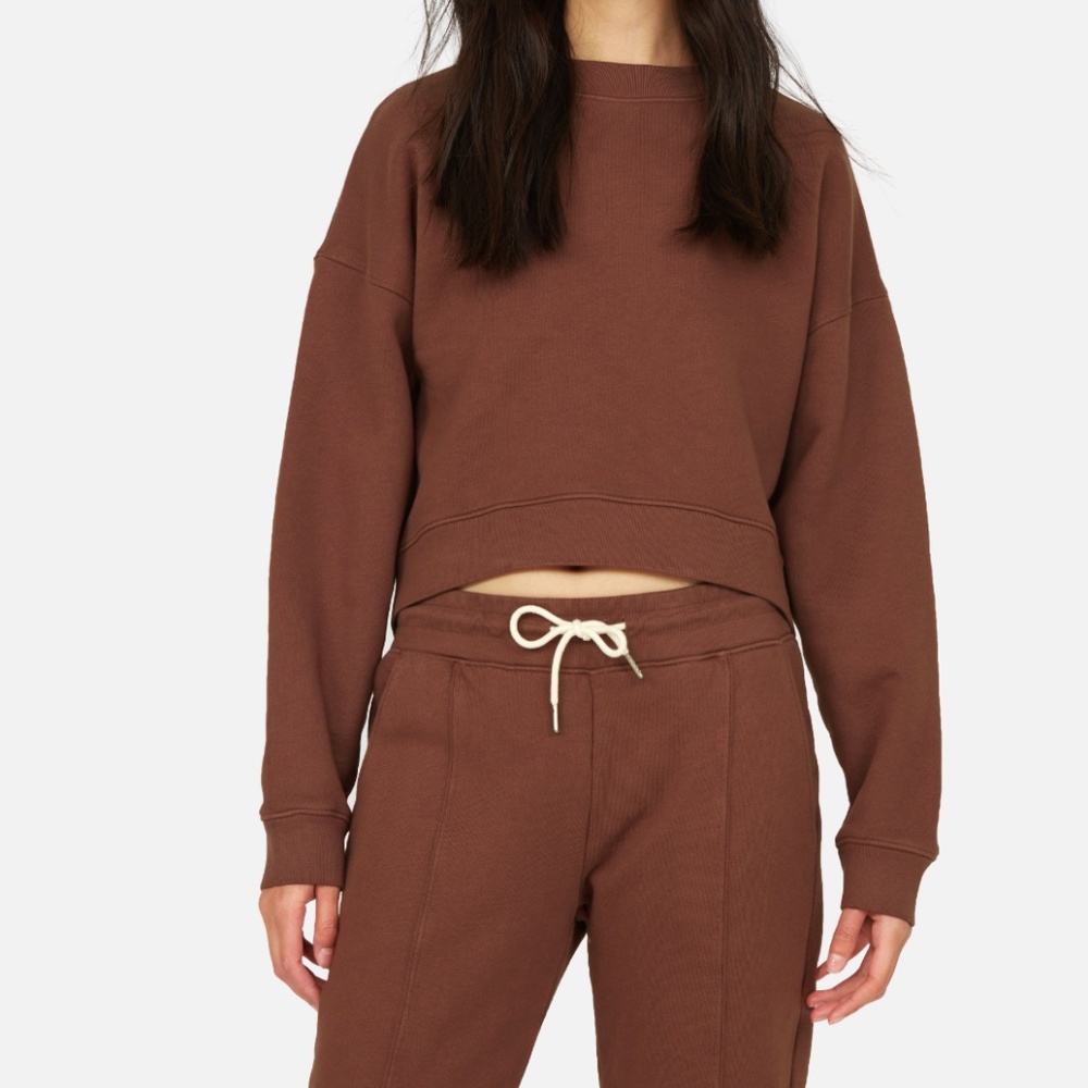 MAte the Label Fleece Front Seam Jogger Plum L